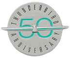 Ford Motor Company thunderbird 50th anniversary pin